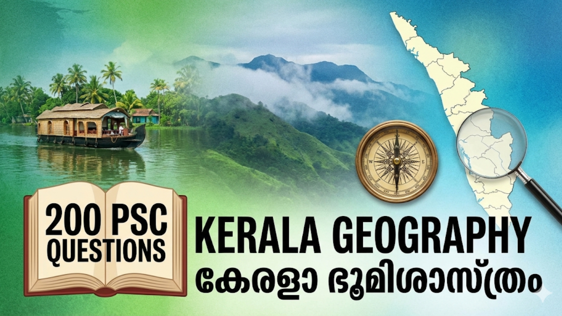 കേരള ഭൂമിശാസ്ത്രം (Kerala Geography) - Part 10 - 200 Model Questions