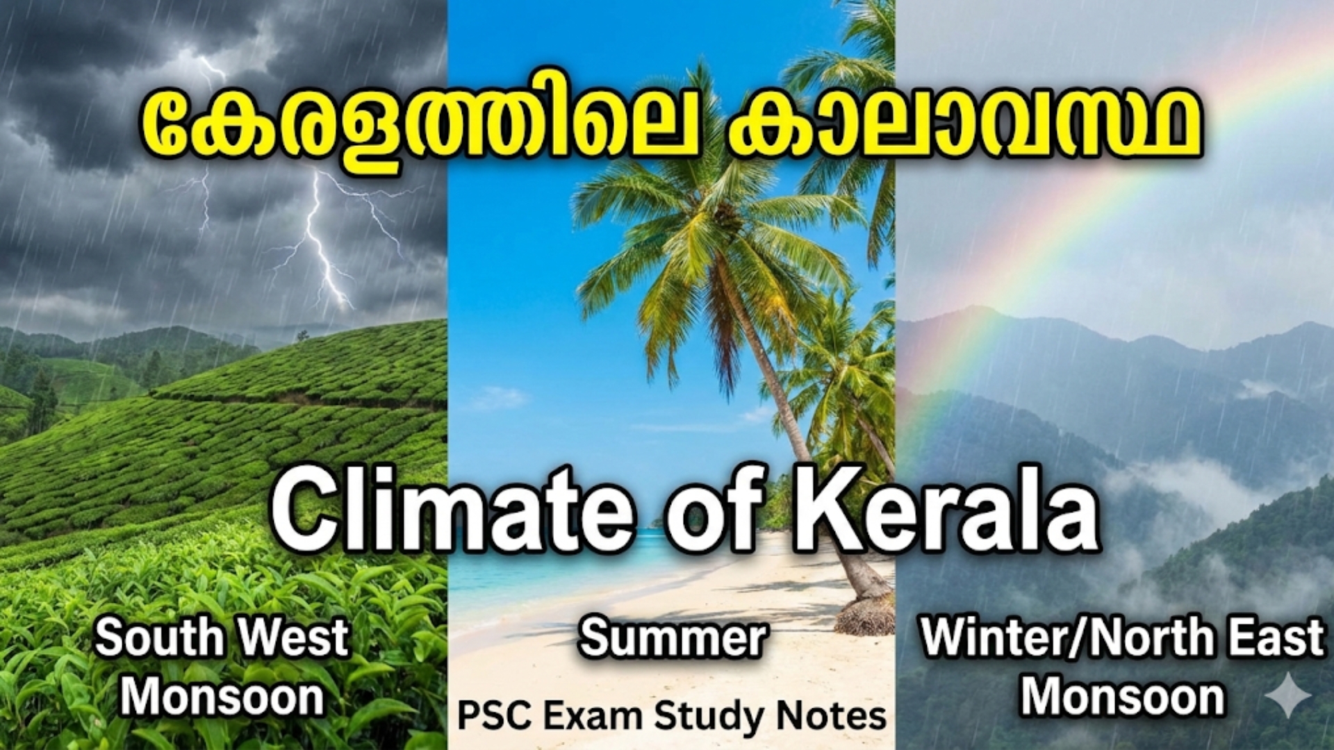 കേരള ഭൂമിശാസ്ത്രം (Kerala Geography) - Part 5 - കാലാവസ്ഥ (Climate)
