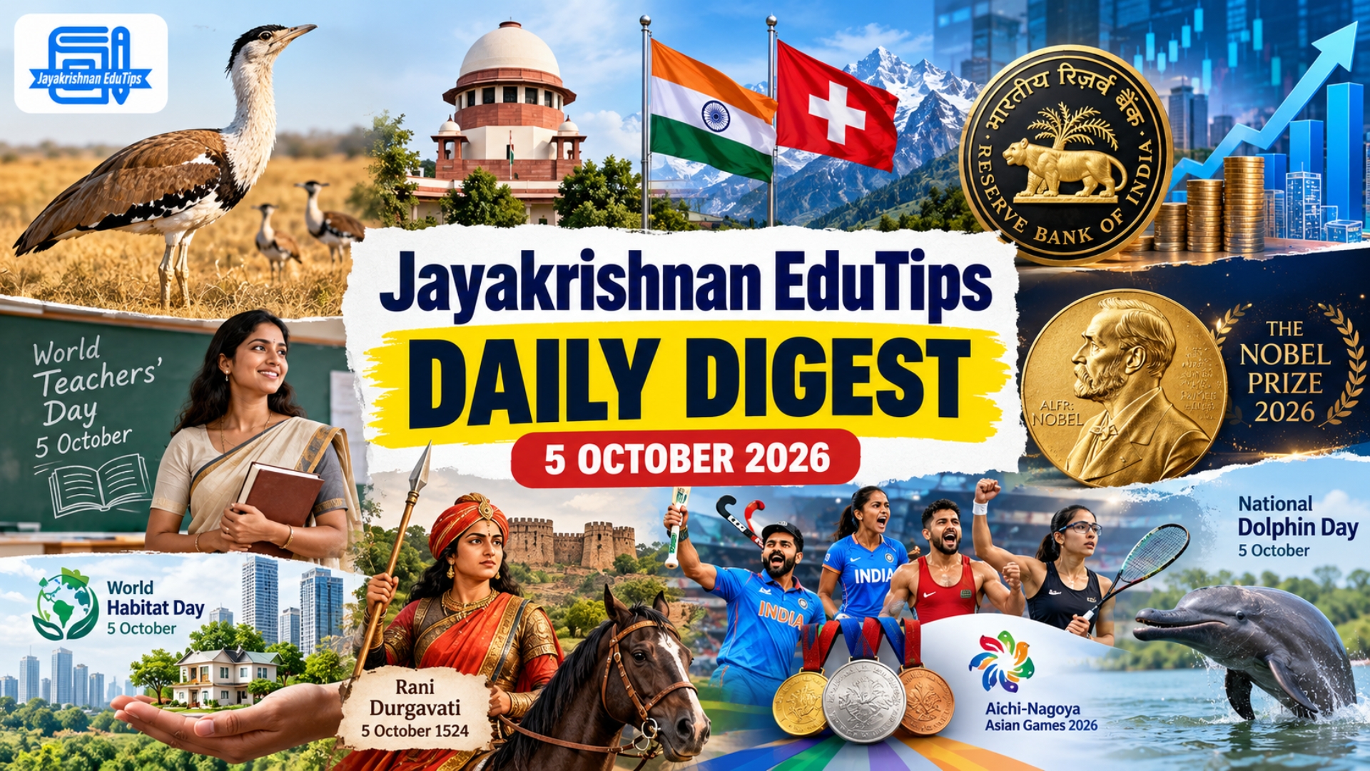 EduTips Daily CA Bullet Points (05-October-2026)