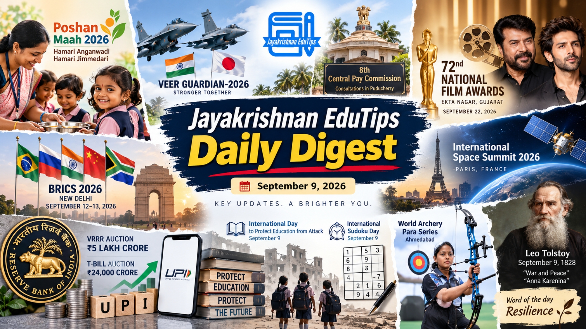 EduTips Daily CA Bullet Points (09-September-2026)