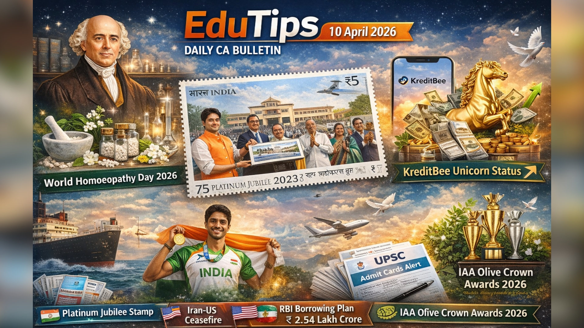 EduTips Daily CA Bullet Points (10 April 2026)