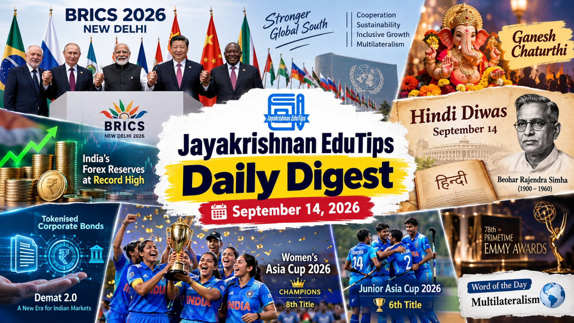 EduTips Daily CA Bullet Points (14-September-2026)