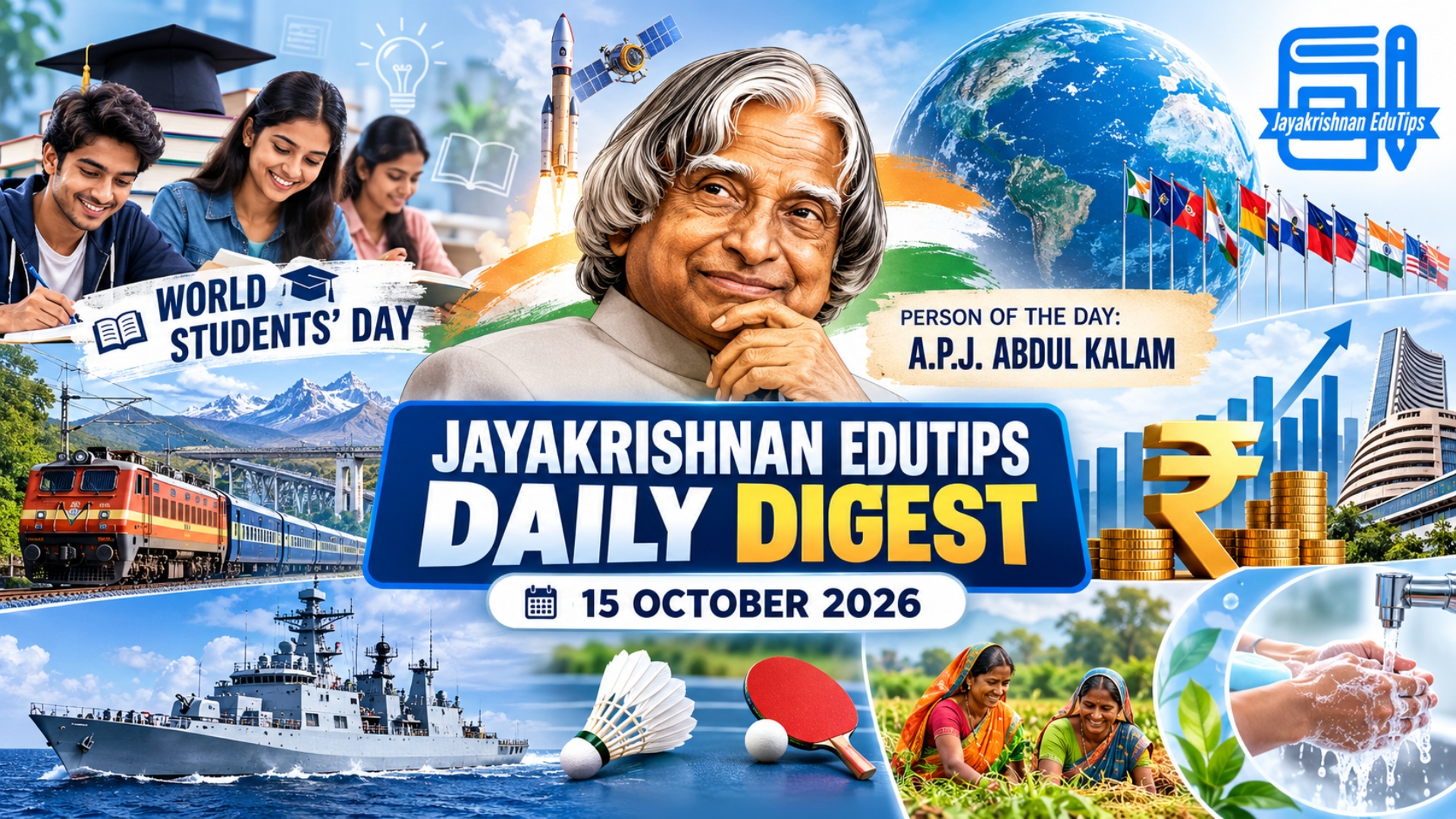 EduTips Daily CA Bullet Points (15-October-2026)