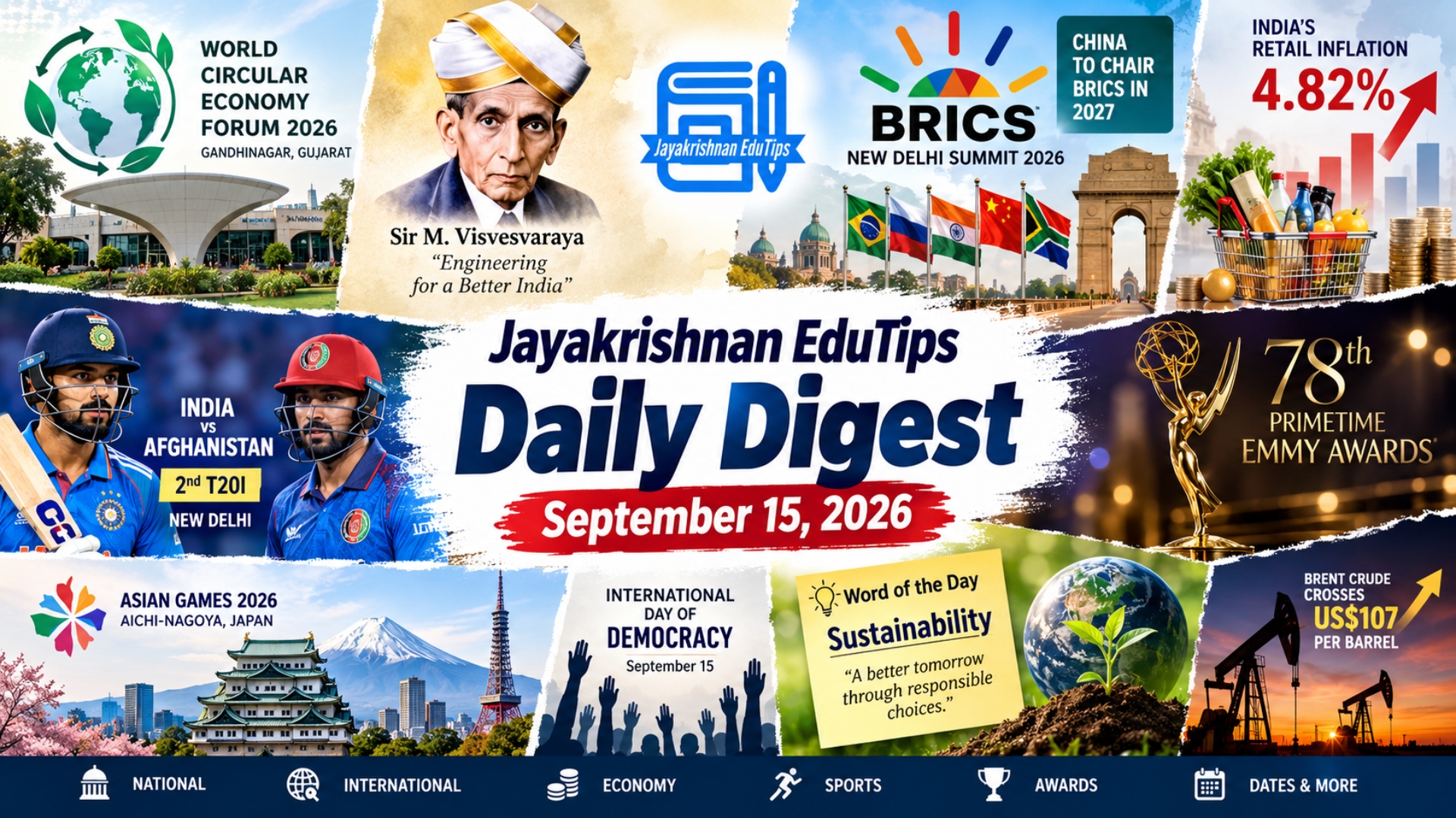 EduTips Daily CA Bullet Points (15-September-2026)