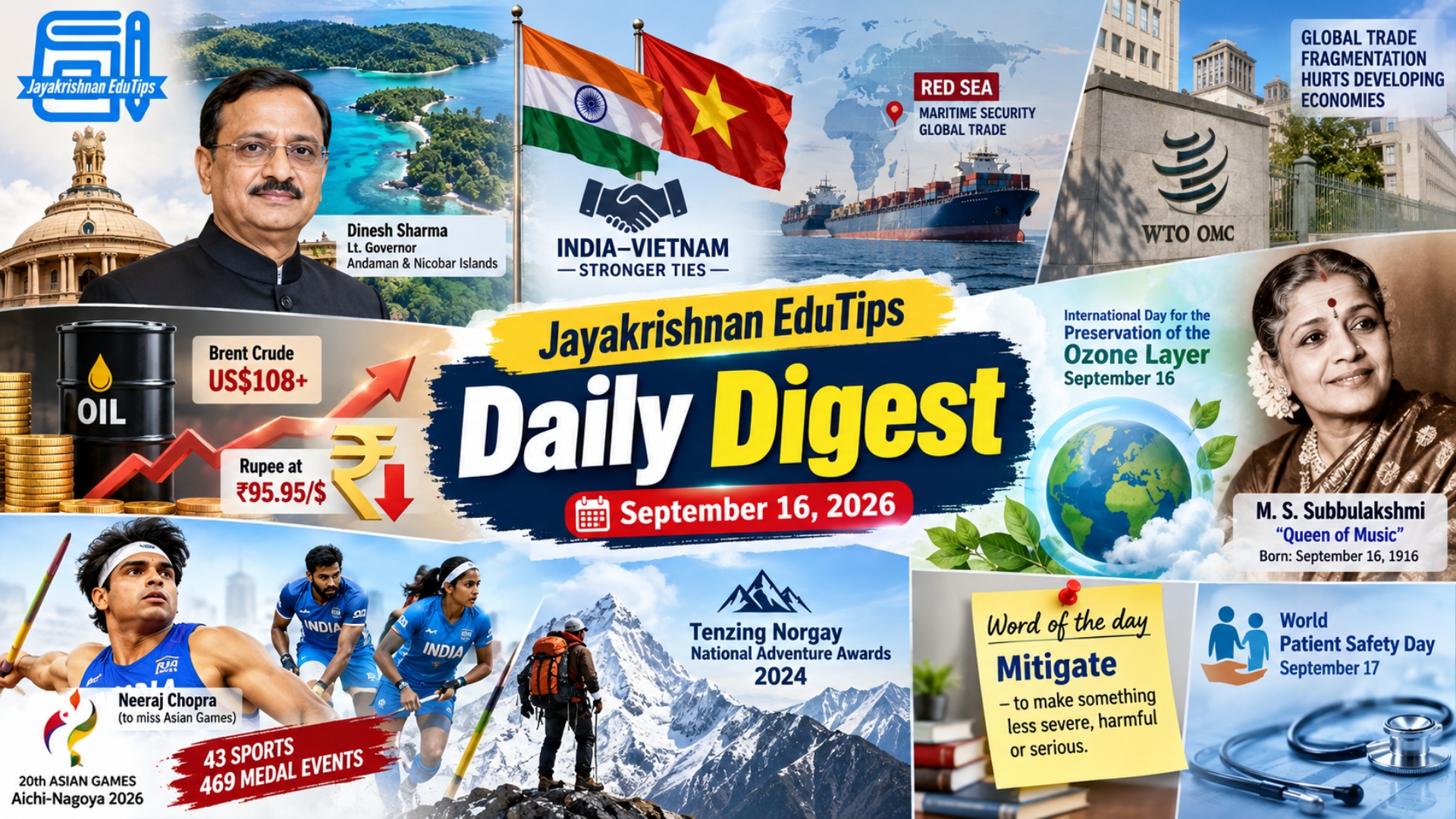 EduTips Daily CA Bullet Points (16-September-2026)