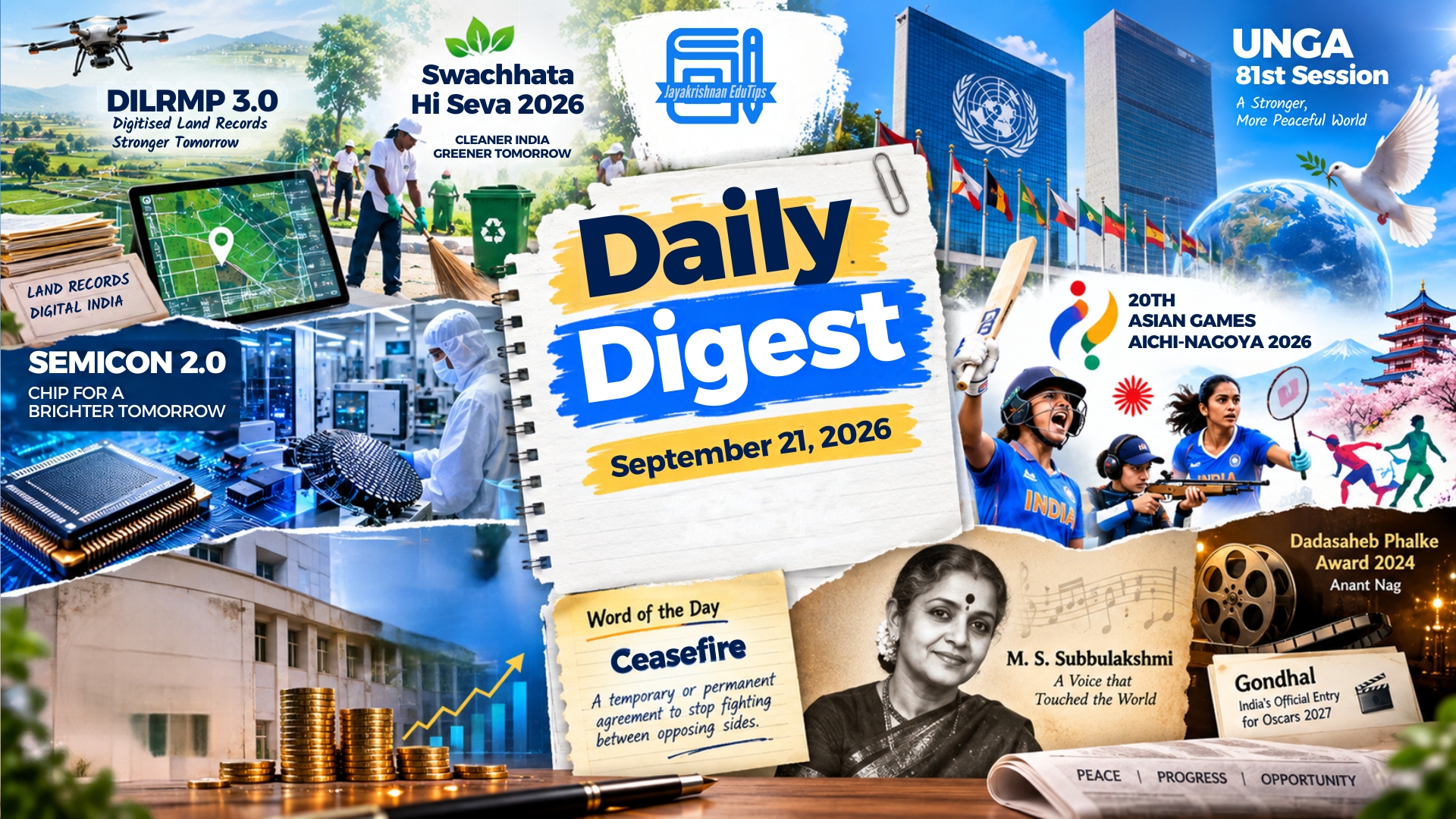 EduTips Daily CA Bullet Points (21-September-2026)