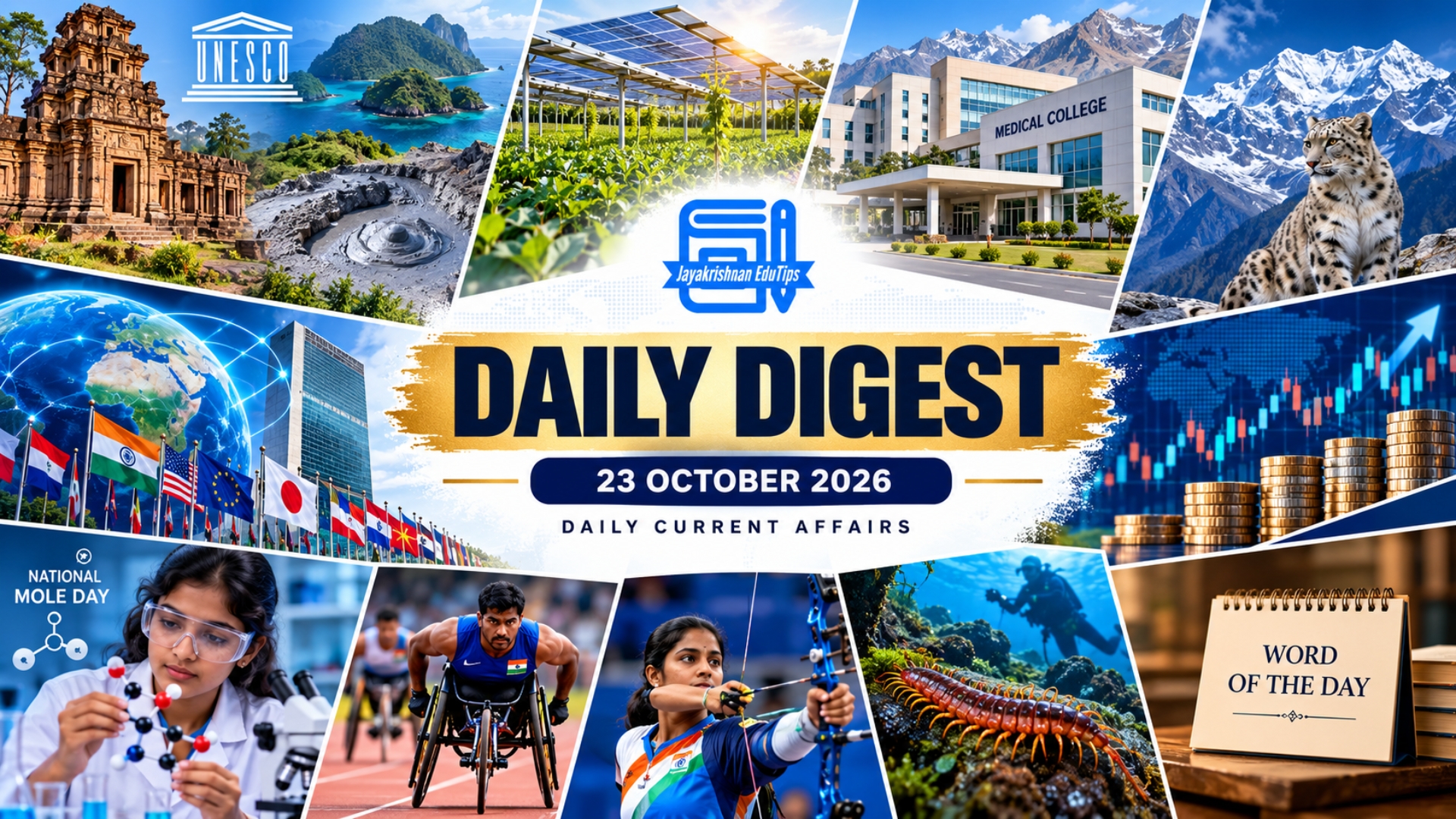 EduTips Daily CA Bullet Points (23-October-2026)