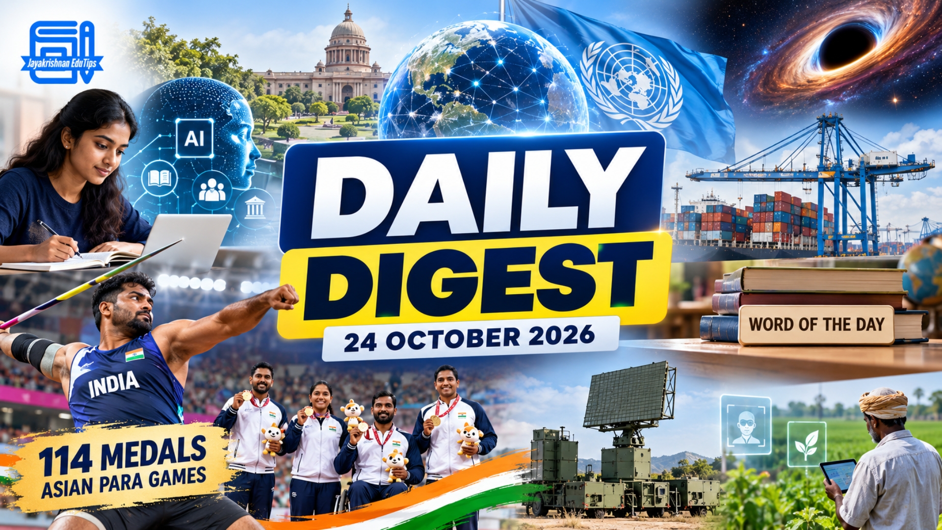 EduTips Daily CA Bullet Points (24-October-2026)