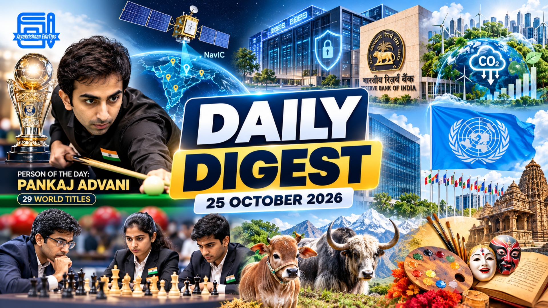 EduTips Daily CA Bullet Points (25-October-2026)