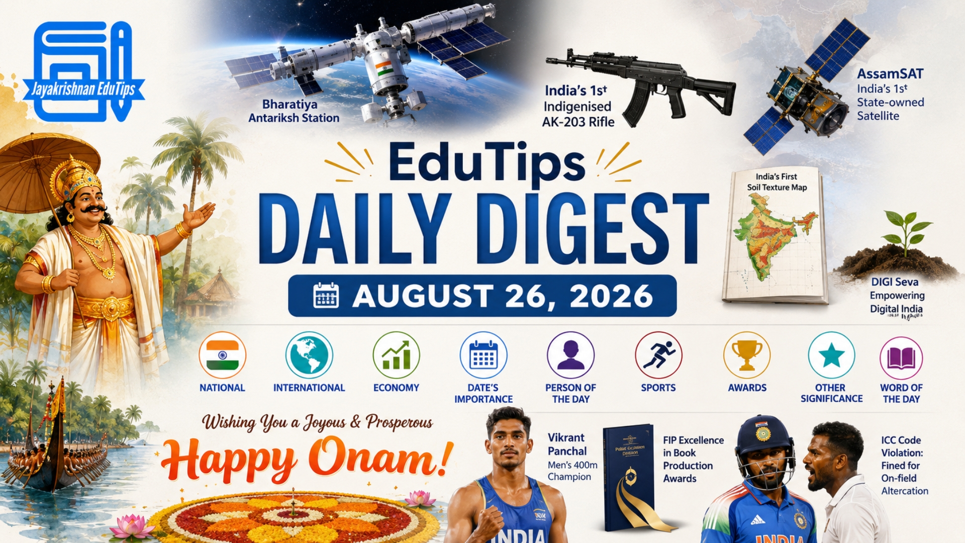 EduTips Daily CA Bullet Points (26 August 2026)