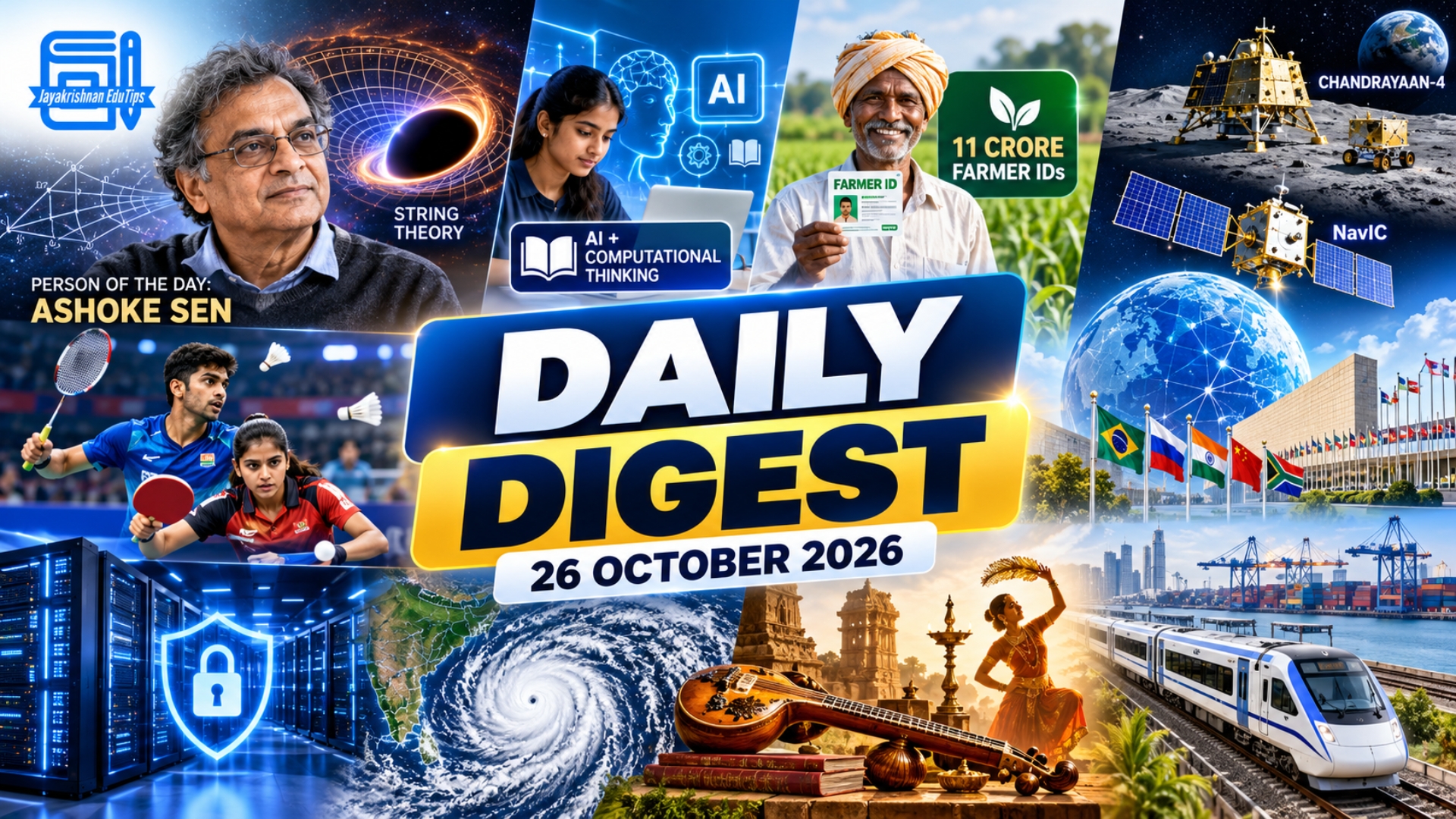 EduTips Daily CA Bullet Points (26-October-2026)