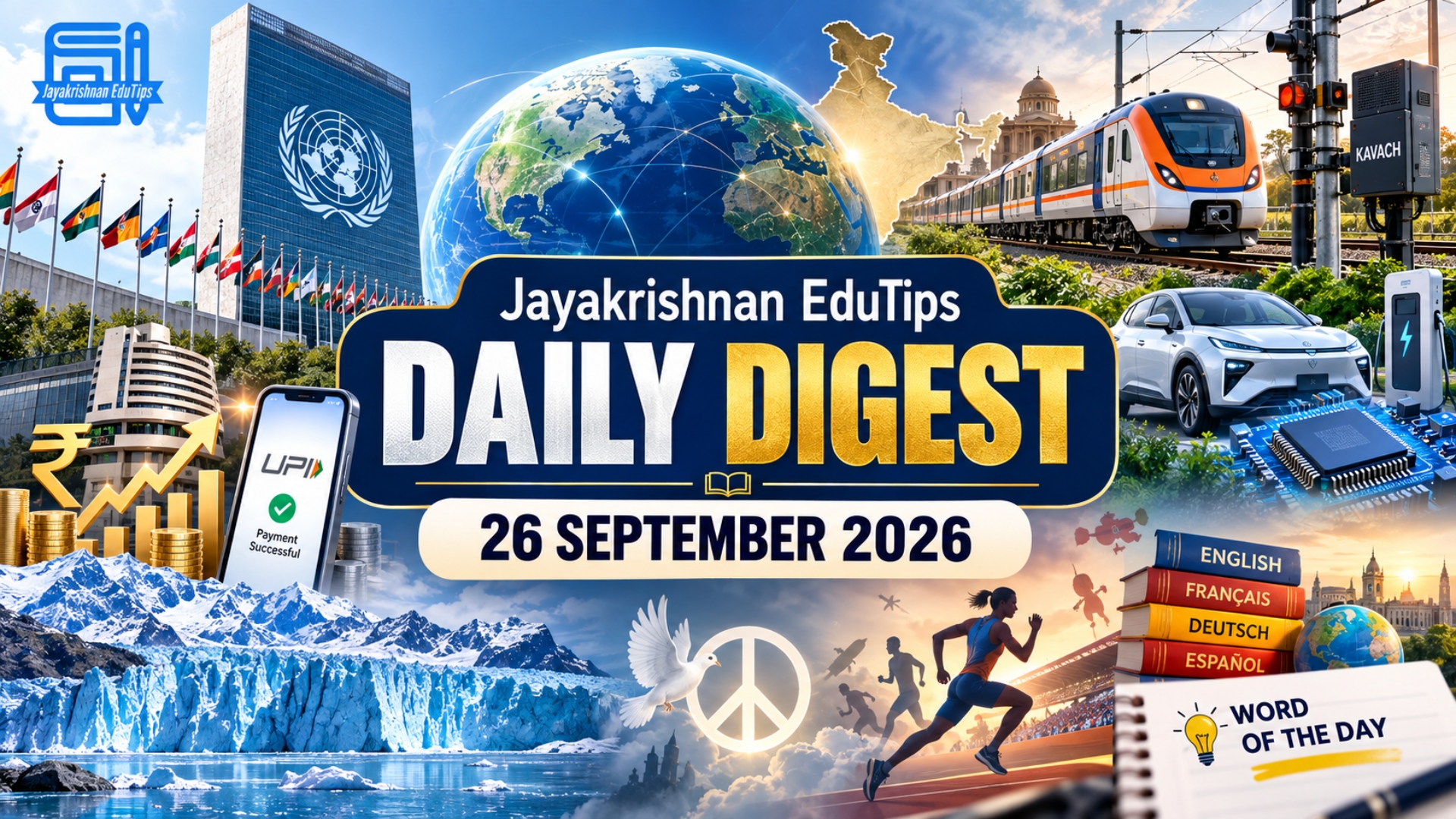 EduTips Daily CA Bullet Points (26-September-2026)