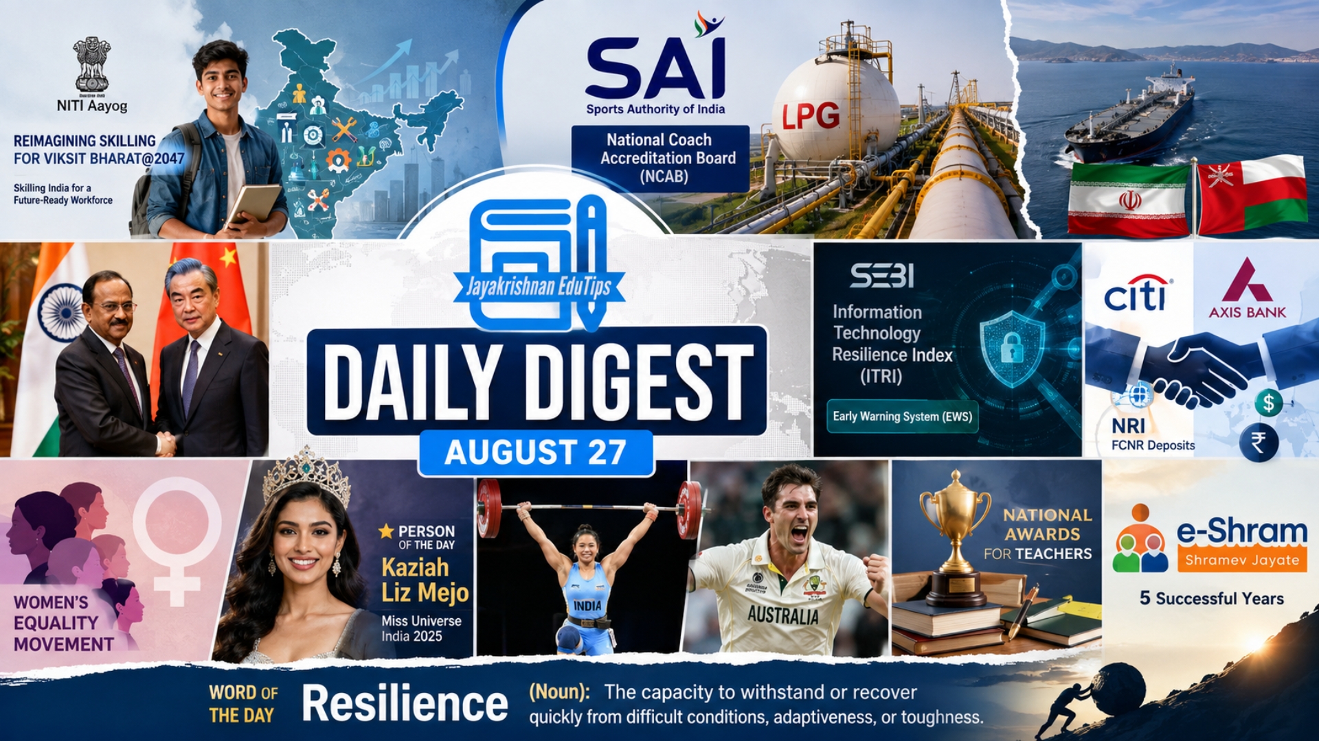 EduTips Daily CA Bullet Points (27 August 2026)