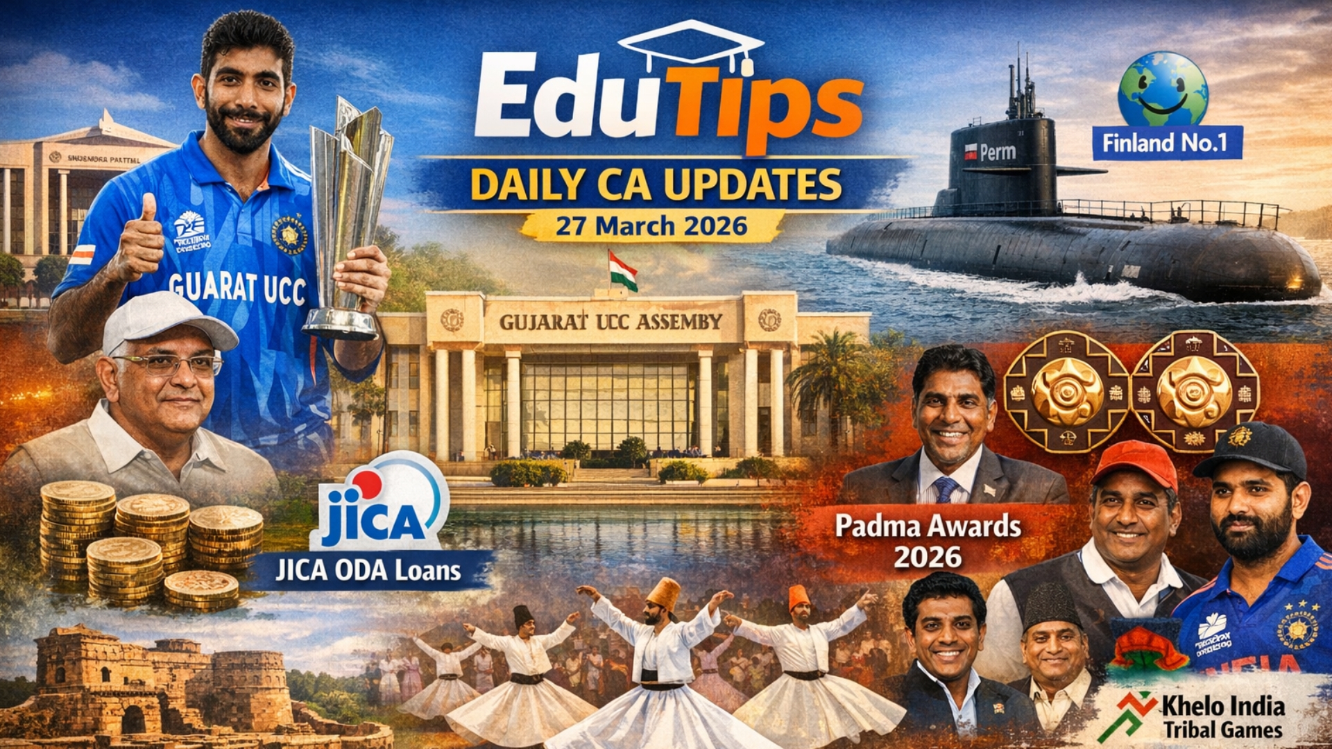 EduTips Daily CA Bullet Points (27 March 2026)