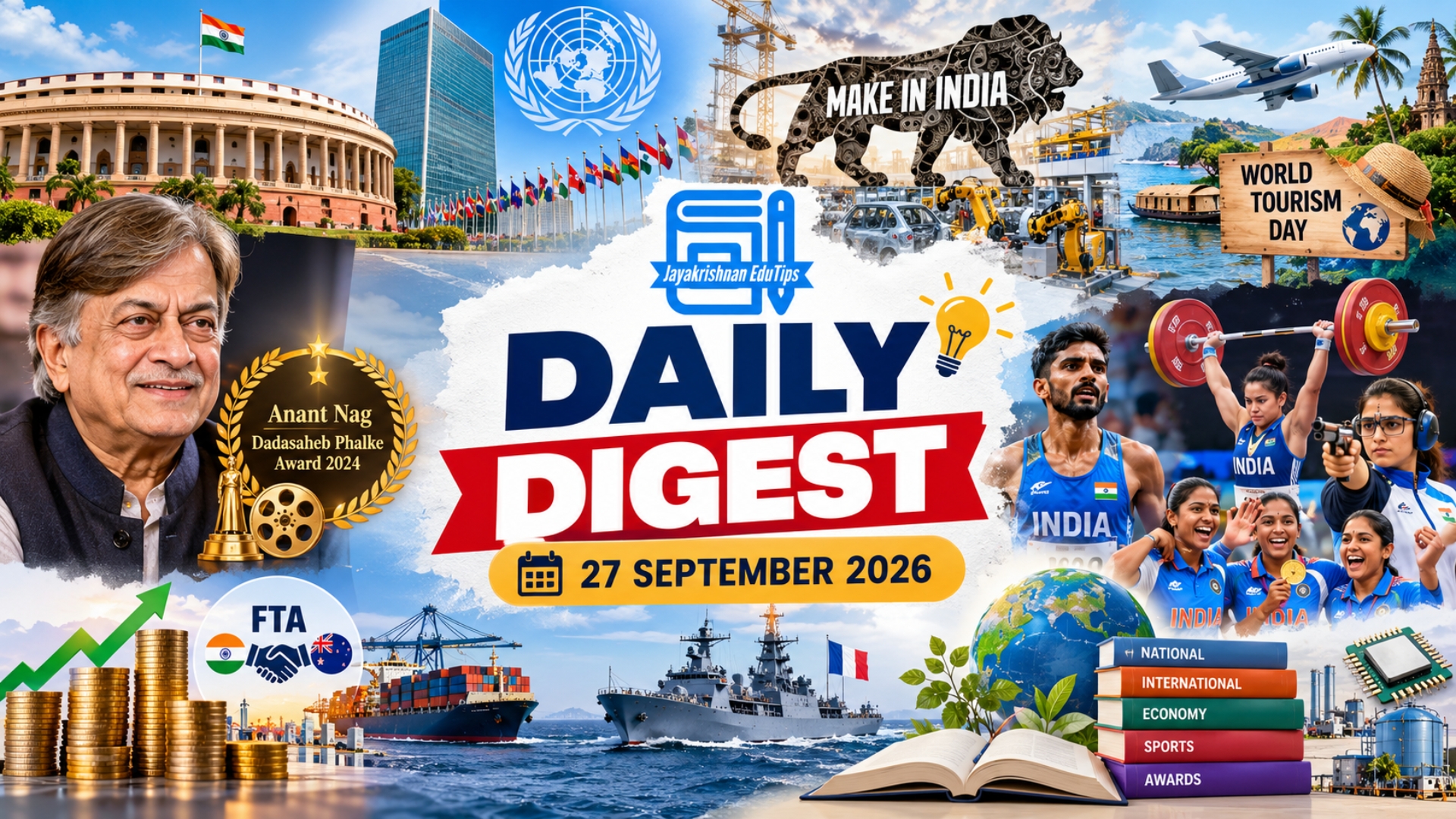 EduTips Daily CA Bullet Points (27-September-2026)
