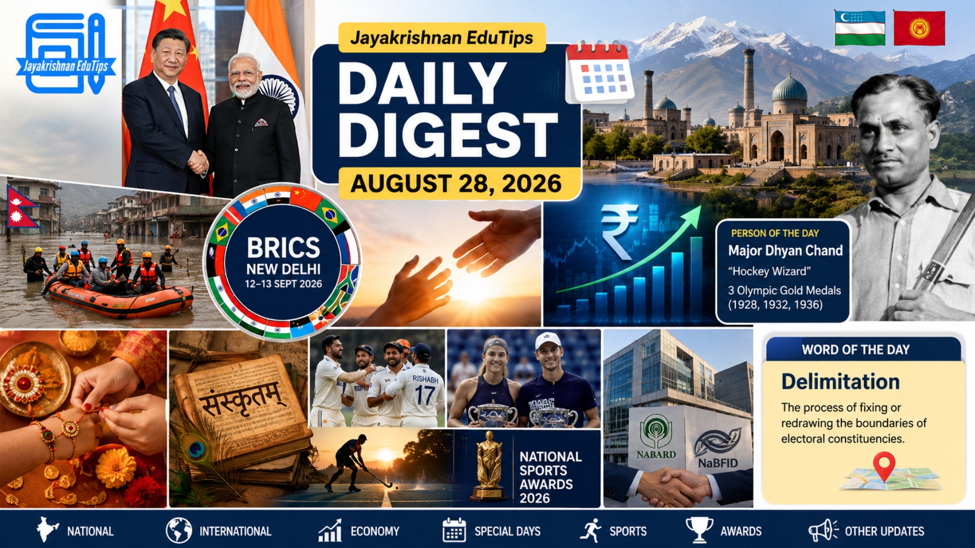 EduTips Daily CA Bullet Points (28 August 2026)
