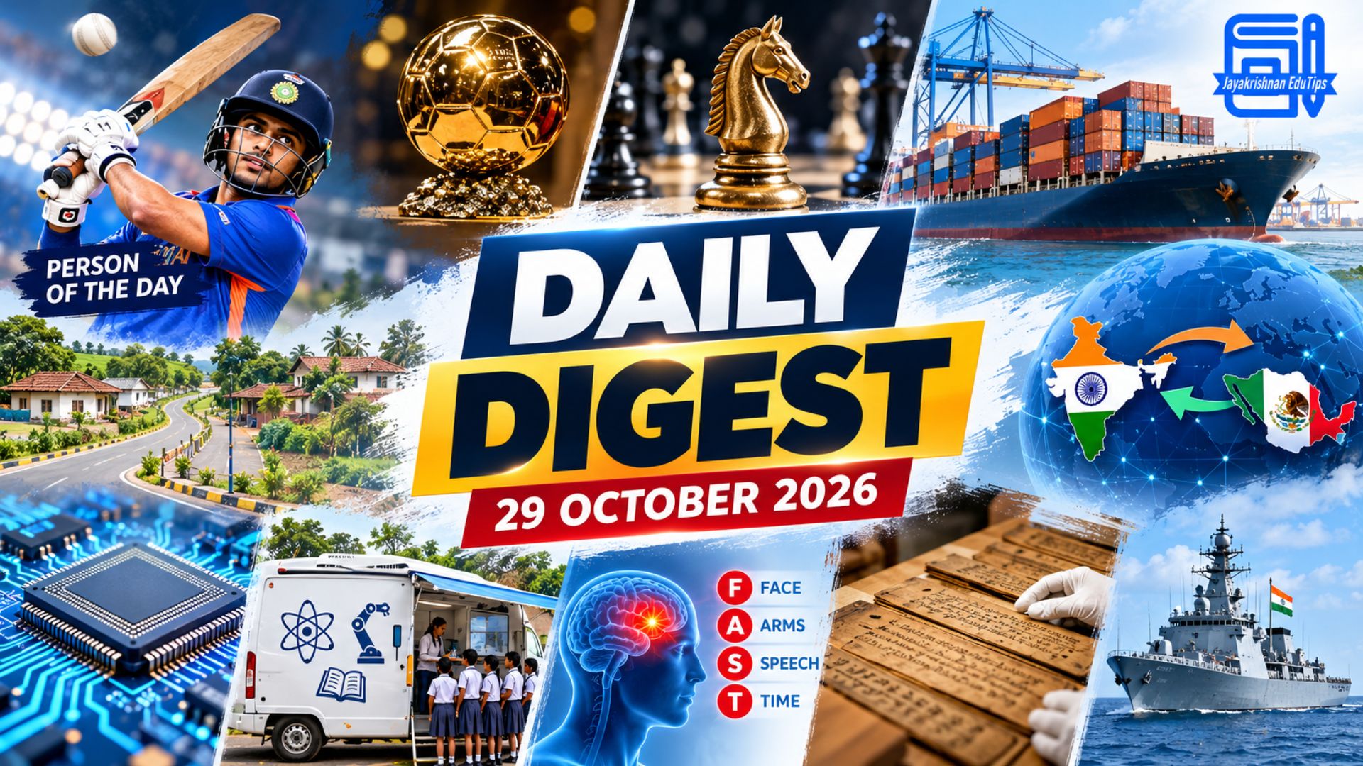 EduTips Daily CA Bullet Points (29-October-2026)