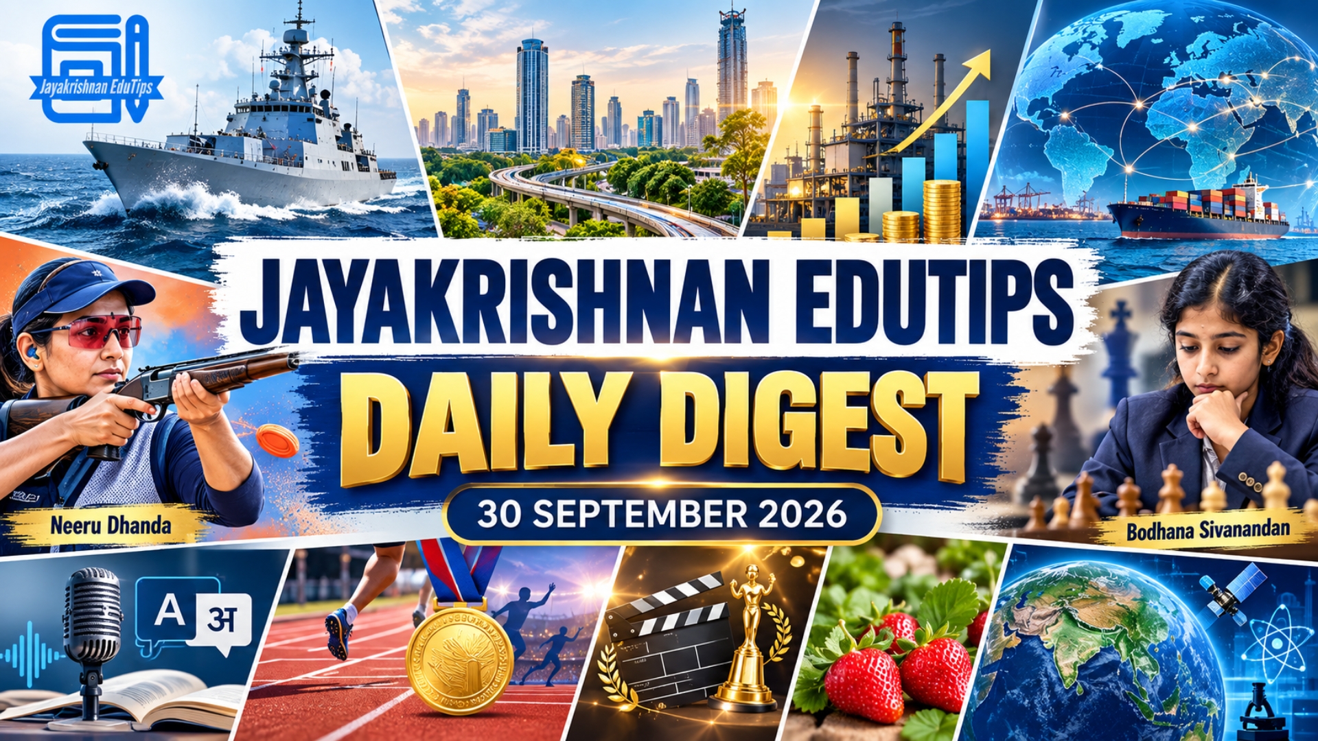 EduTips Daily CA Bullet Points (30-September-2026)