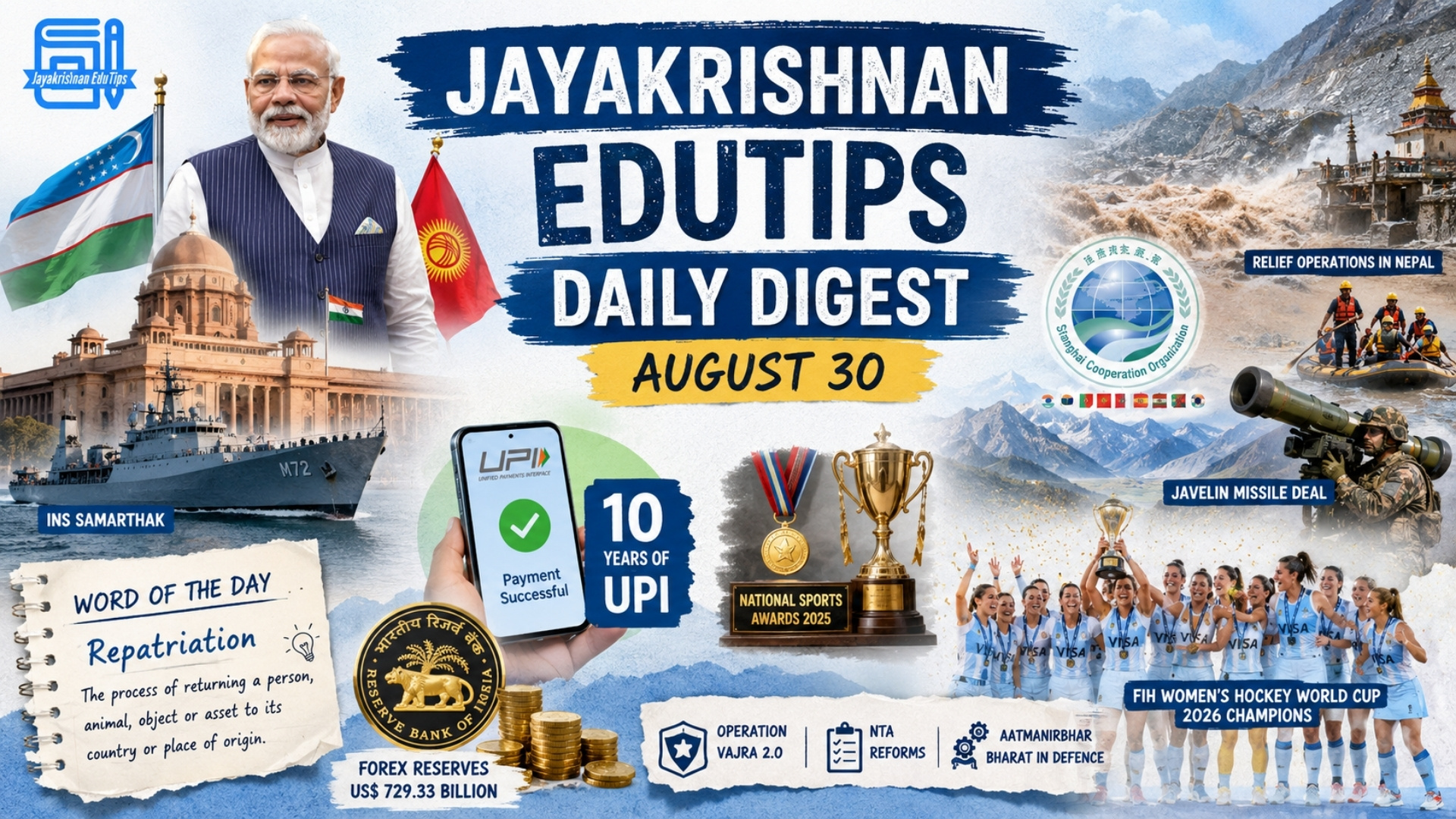 Jayakrishnan EduTips Daily Digest (August 30)