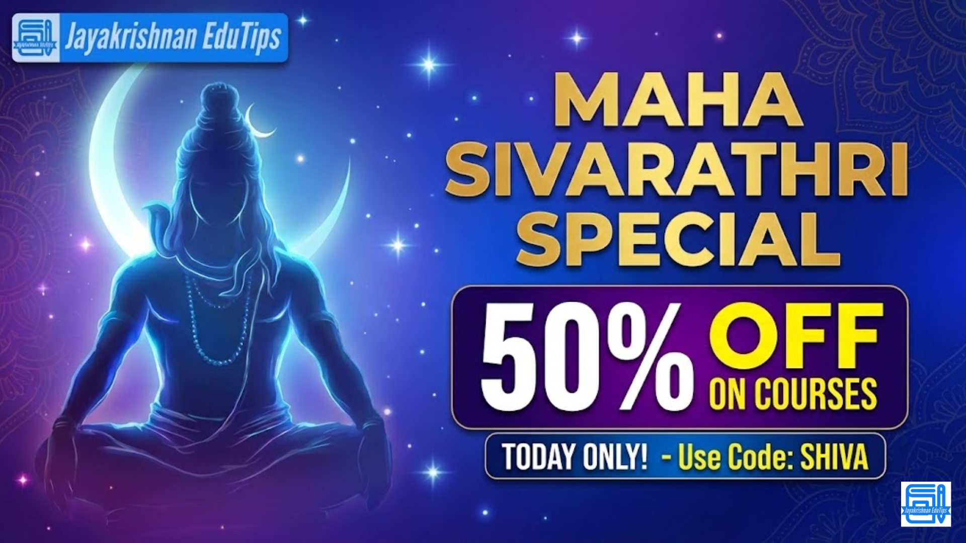 Maha Sivarathri Special: 50% OFF Competitive Exam Courses Today Only!