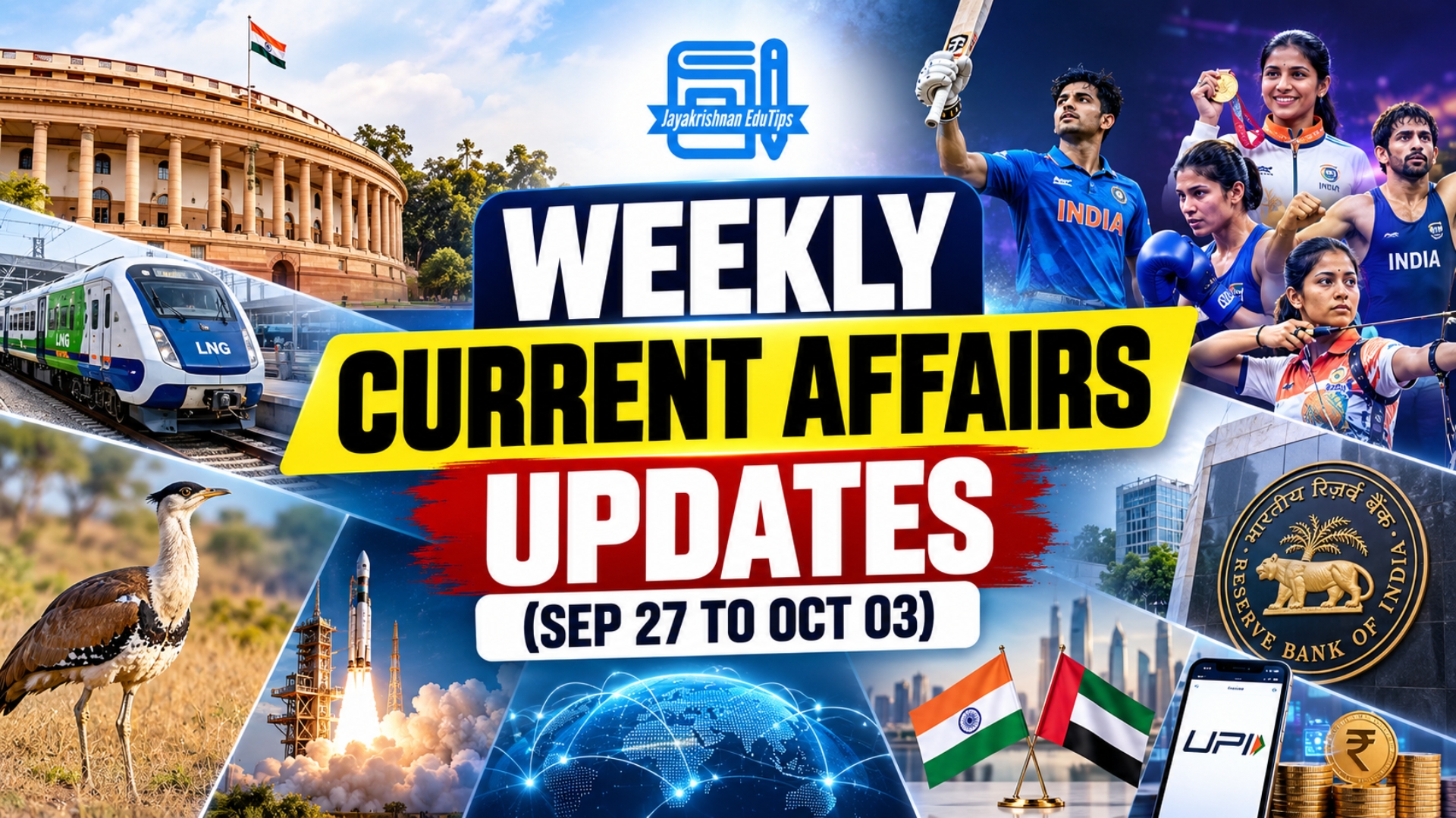 Weekly Current Affairs - 27 September to 3 October 2026