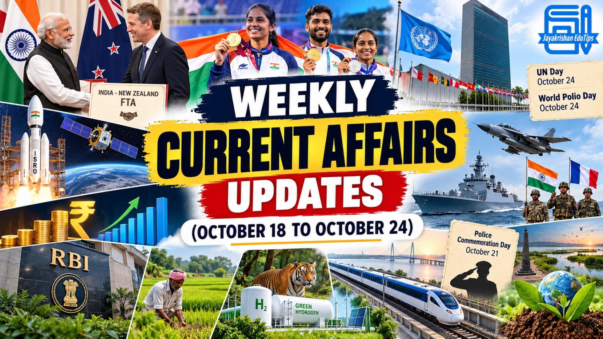 Weekly Current Affairs: October 18–24, 2026
