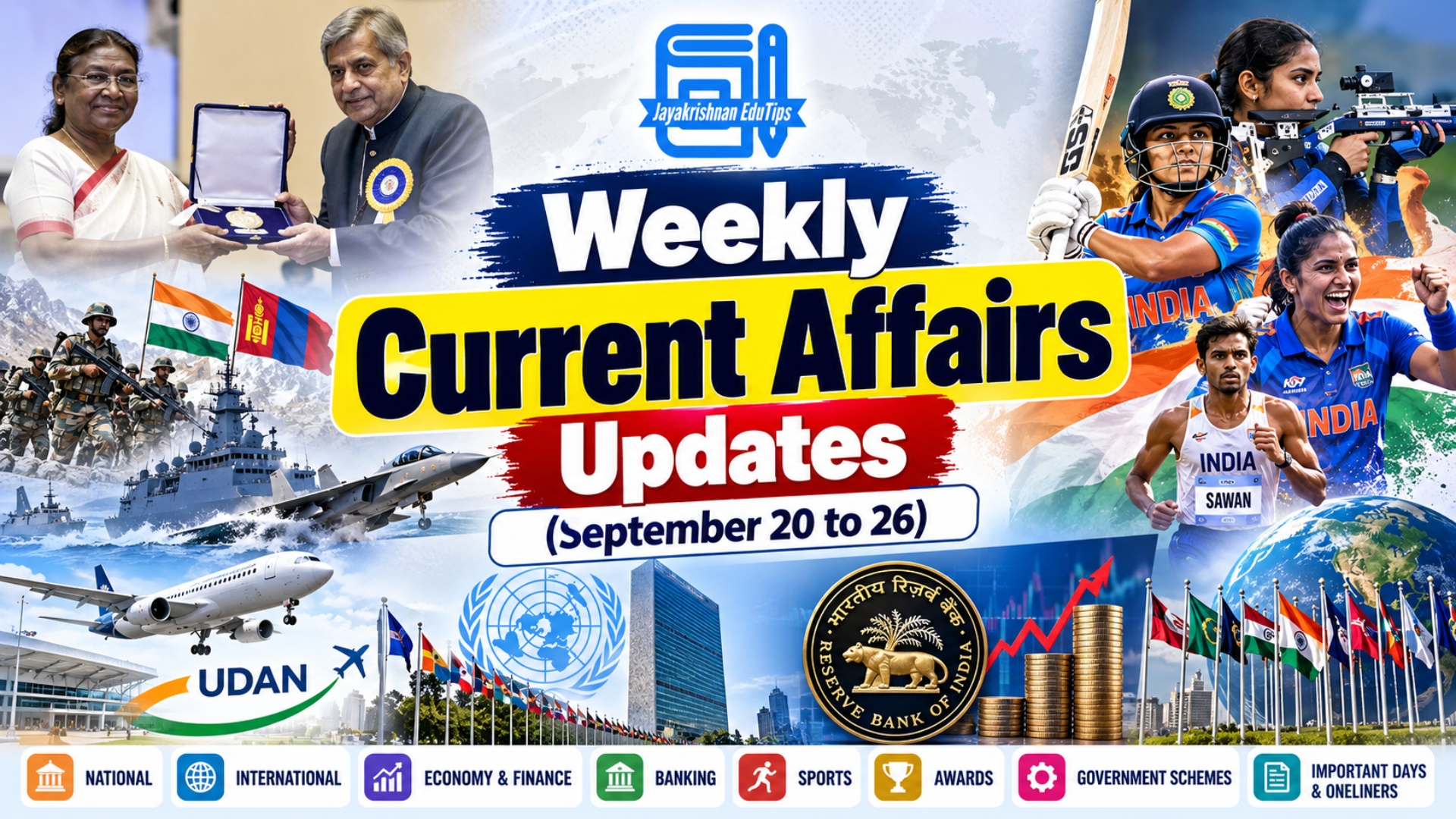 Weekly Current Affairs Updates | September 20–26